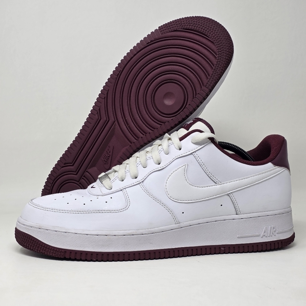Nike Air Force 1 '07 'White Dark Beetroot' DH7561-106 Men's Shoes Size 13
